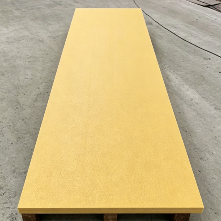 MM804 Warm Yellow Artificial Stone Panels With Seamless Connection and High-Density Acrylic Material Panels